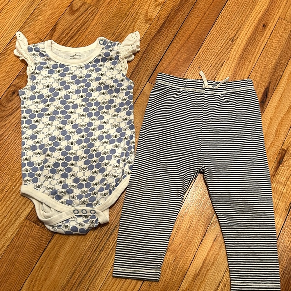 Sapling & Grey Label onesie and pants 6-12month
